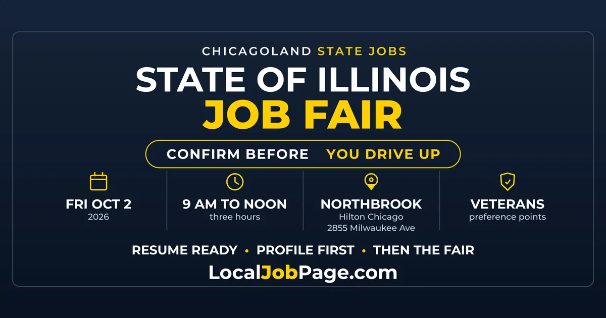 State of Illinois Job Fair Comes to Northbrook on October 2