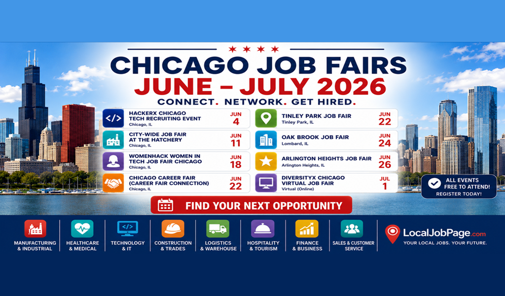 8 Chicago Job Fairs in June & July 2026: Hiring Events to Attend